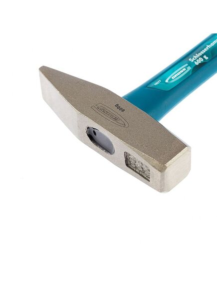 Молоток слесарный 600 г квадратный боек фибергласовая обрезиненная рукоятка GROSS 10277, фото , изображение 2 - Метэкс