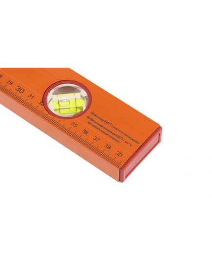 Уровень алюминиевый 400 мм 3 глазка желтый линейка SPARTA 330205, фото , изображение 2 - Метэкс