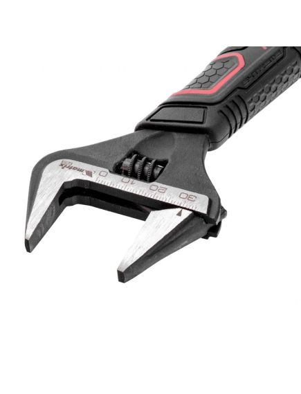 Ключ разводной 300 мм тонкие губки фосфатированный MATRIX 15579, фото , изображение 2 - Метэкс