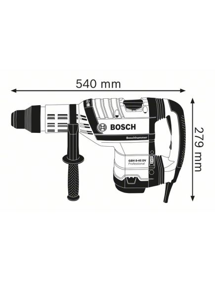 Перфоратор BOSCH SDS-Max (1500 Вт) GBH 8-45 DV (0611265000), фото , изображение 2 - Метэкс