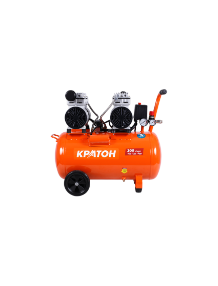 Компрессор прям. привод безмасляный (2 кВт, 300л/мин, 50л, 220В) КРАТОН АС-300-50-OFS (30101053), фото , изображение 3 - Метэкс