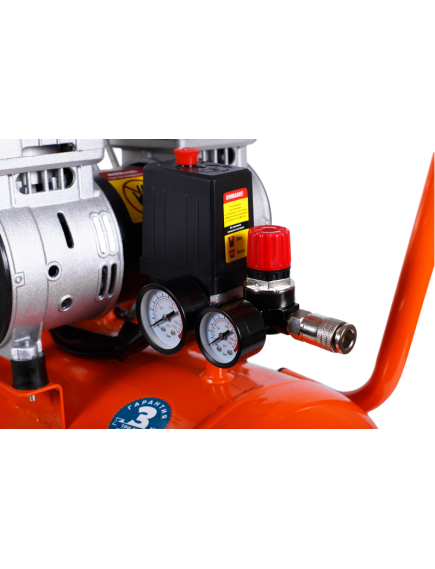 Компрессор прям. привод безмасляный (2 кВт, 300л/мин, 50л, 220В) КРАТОН АС-300-50-OFS (30101053), фото , изображение 7 - Метэкс