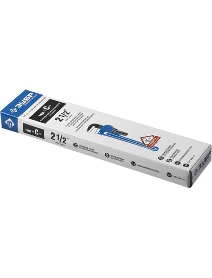 Ключ трубный 2.5" 450 мм ЗУБР 27339-3, фото , изображение 3 - Метэкс