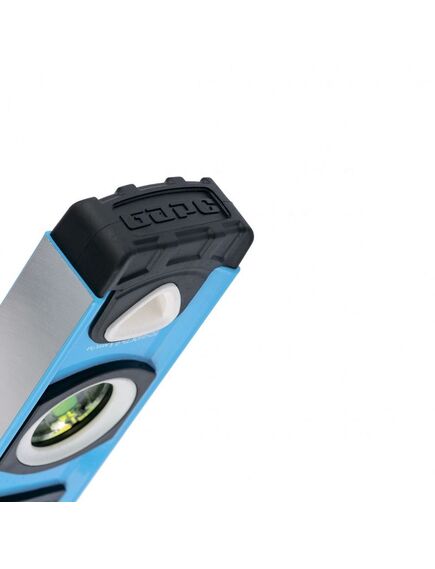 Уровень алюминиевый 600 мм двуручный фрезерованный ударопрочные заглушки 3 глазка БАРС 34350, фото , изображение 2 - Метэкс