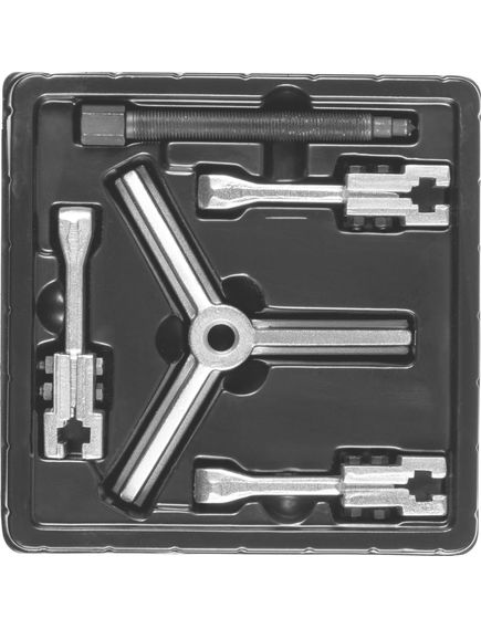 Съемник раздвижной 3-х захватный 90 мм ЗУБР 43312-180-090, фото , изображение 4 - Метэкс