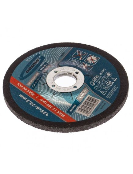 Диск шлифовальный GROSS 125*6,0*22,2 мм 74400, фото , изображение 2 - Метэкс