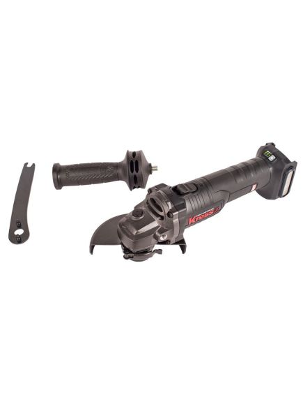 Шлифмашина угловая аккум. KRESS б/щ (125мм, 2а/б 4А*ч 20В, ЗУ) KU801 (KU801), фото , изображение 4 - Метэкс