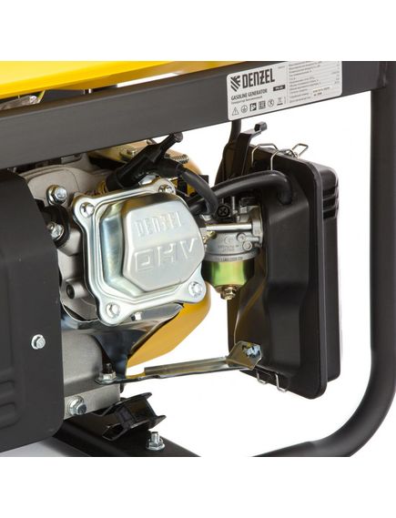 Генератор бенз. (3 - 3,3 кВт, 220 В, 15л, ручной стартер) DENZEL PS-33 (946834), фото , изображение 7 - Метэкс