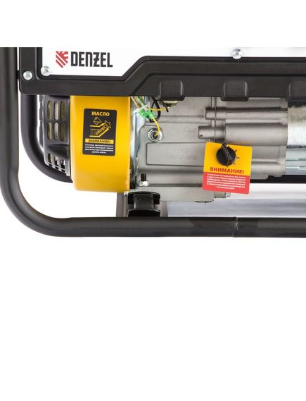 Генератор бенз. (3 - 3,3 кВт, 220 В, 15л, ручной стартер) DENZEL PS-33 (946834), фото , изображение 8 - Метэкс