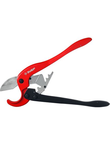 Двуручные ножницы для пластиковых труб ЗУБР 23703-63, фото , изображение 3 - Метэкс