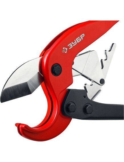 Двуручные ножницы для пластиковых труб ЗУБР 23703-63, фото , изображение 4 - Метэкс