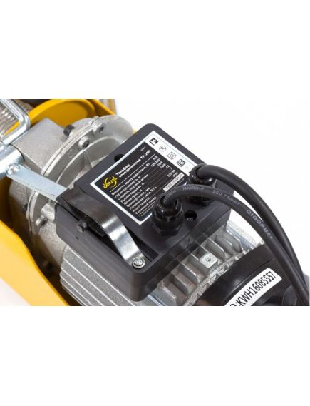 Таль электрическая (125/250 кг, 12 м, 540 Вт, 220 В) DENZEL TF-250 (52011), фото , изображение 4 - Метэкс