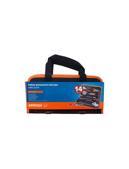 Набор инструмента домашнего мастера HMS-02/14 КРАТОН 21214002, фото , изображение 2 - Метэкс