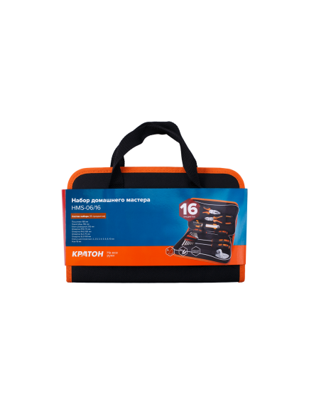Набор инструмента домашнего мастера HMS-06/16 КРАТОН 21214006, фото , изображение 2 - Метэкс
