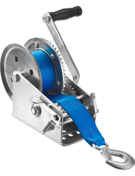 Лебедка ручная барабанная ленточная (1,1 т, 10 м) ЗУБР 43115-1.1, фото , изображение 4 - Метэкс