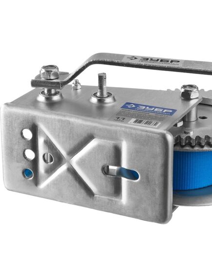 Лебедка ручная барабанная ленточная (1,1 т, 10 м) ЗУБР 43115-1.1, фото , изображение 8 - Метэкс