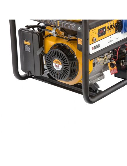 Генератор бенз. (7/8 - 9/9 кВт, 220/380 В, 25л, электростартер) DENZEL PS-90 ED-3 (946944), фото , изображение 7 - Метэкс