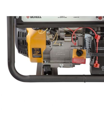 Генератор бенз. (7/8 - 9/9 кВт, 220/380 В, 25л, электростартер) DENZEL PS-90 ED-3 (946944), фото , изображение 8 - Метэкс