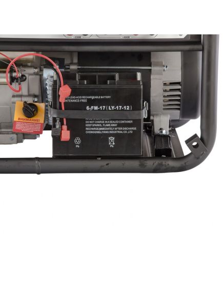 Генератор бенз. (7/8 - 9/9 кВт, 220/380 В, 25л, электростартер) DENZEL PS-90 ED-3 (946944), фото , изображение 9 - Метэкс