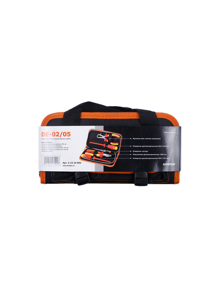 Набор инструмента для электромонтажных работ DE-02/05 КРАТОН 21216002, фото , изображение 2 - Метэкс