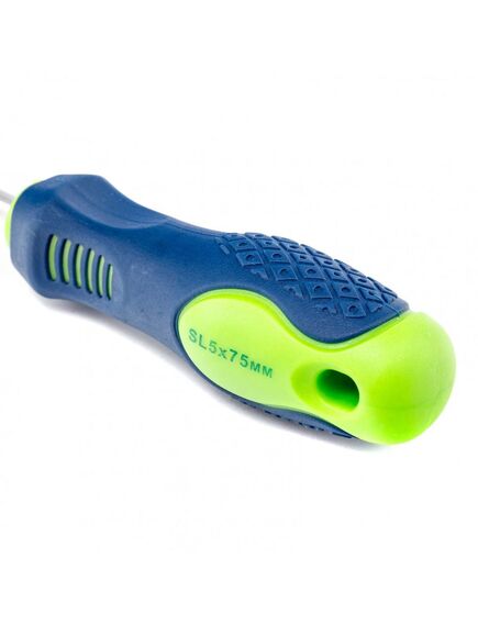 Отвертка SL5 х 75 мм 2-х компонентная рукоятка СИБРТЕХ 11865, фото , изображение 3 - Метэкс