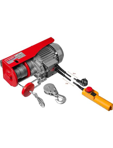 Таль электрическая ЗУБР (250/500 кг, 12 м, 900 Вт, 220 В) ЗЭТ-500 (ЗЭТ-500), фото , изображение 5 - Метэкс