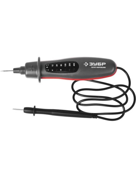 Тестер напряжения 6-400В определение полярности чехол ЗУБР 45250, фото , изображение 3 - Метэкс