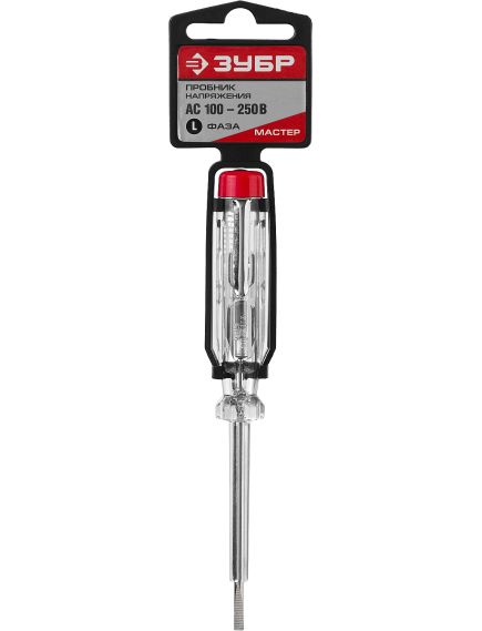 Пробник электрический 100-250В ЗУБР 25725, фото , изображение 3 - Метэкс