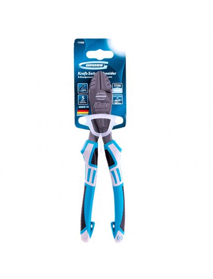 Бокорезы 200 мм усиленные трехкомпонентные рукоятки GROSS 17585, фото , изображение 4 - Метэкс