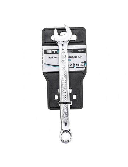 Ключ комбинированный 10 мм антислип STELS 15247, фото , изображение 4 - Метэкс