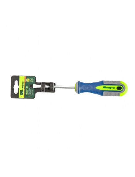 Отвертка SL6,0 х 100 мм 3-х компонентная рукоятка СИБРТЕХ 11798, фото , изображение 4 - Метэкс