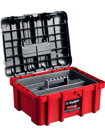 Ящик для инструмента 16" 419 х 327 х 205 мм пластиковый ЗУБР 38132-16_z01, фото , изображение 2 - Метэкс