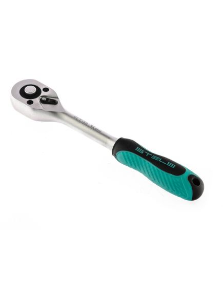 Ключ трещоточный 3/8" 260 мм 72 зуба с быстрым сбросом STELS 14042, фото , изображение 3 - Метэкс