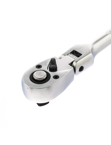 Ключ трещоточный 3/8" 280 мм 72 зуба шарнирный с быстрым сбросом STELS 14045, фото , изображение 5 - Метэкс