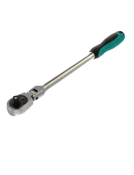 Ключ трещоточный 1/2" 380 мм 72 зуба шарнирный с быстрым сбросом STELS 14046, фото , изображение 4 - Метэкс