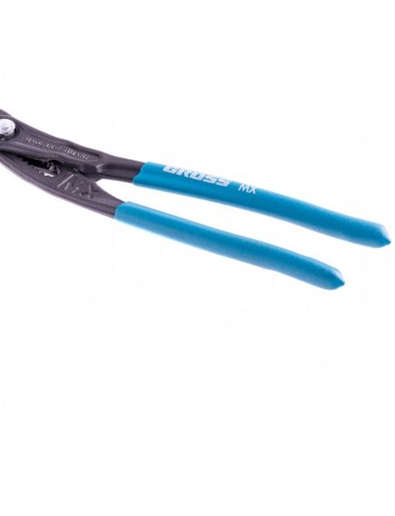 Клещи 300 мм переставные кнопочный механизм обливные рукоятки GROSS 15728, фото , изображение 3 - Метэкс