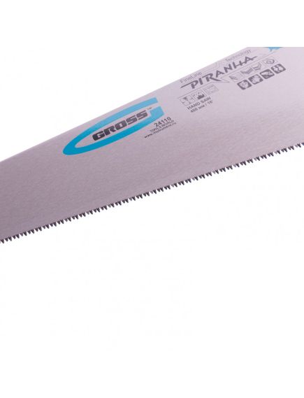 Ножовка по дереву 400 мм 11-12 TPI "PIRANHA" каленый зуб 3D GROSS 24110, фото , изображение 2 - Метэкс