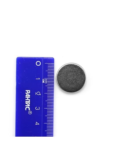 Неодимовый магнит диск 20х5 мм, фото , изображение 2 - Метэкс