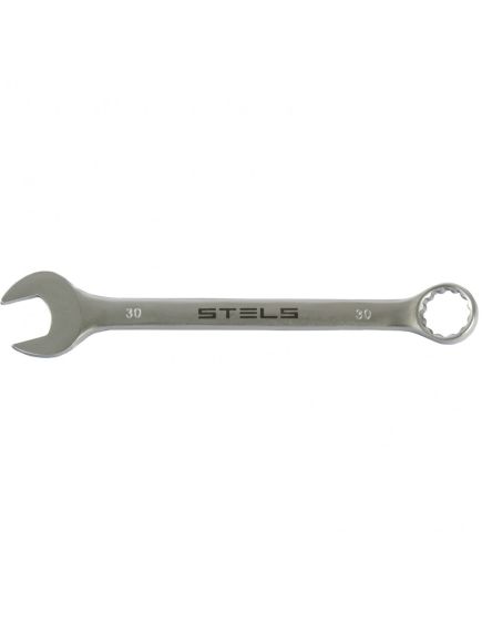 Ключ комбинированный 30 мм матовый хром STELS 15232, фото  - Метэкс
