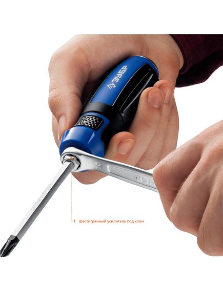 Набор отверток ударных 6 шт 2 компонентные рукоятки ЗУБР 25026, фото , изображение 5 - Метэкс