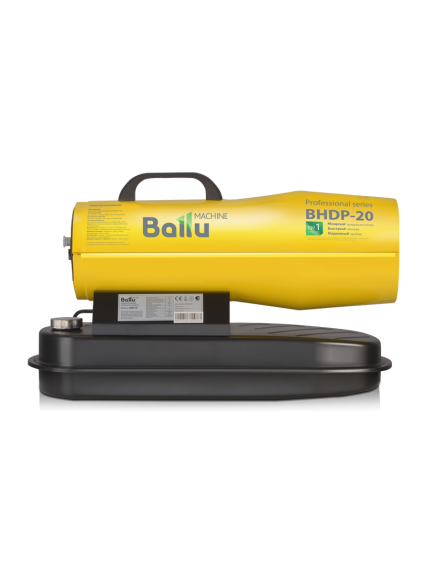 Тепловая пушка дизельная прям.нагрев (20 кВт, 590 куб.м./ч, 220 В) BALLU BHDP-20 (HC-1050912), фото , изображение 3 - Метэкс