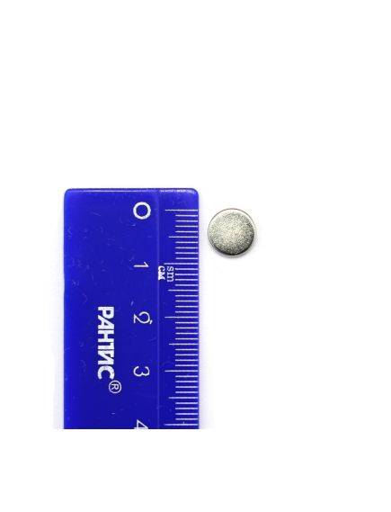 Неодимовый магнит диск 9х2 мм, фото , изображение 2 - Метэкс