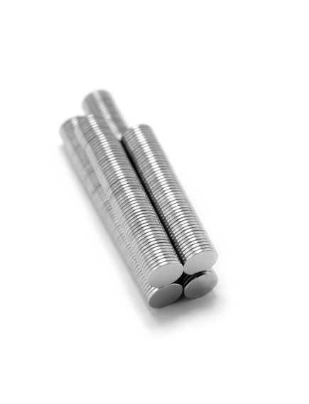 Неодимовый магнит диск 10х1 мм, фото , изображение 2 - Метэкс