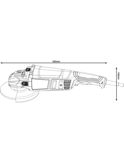 Шлифмашина угловая BOSCH (230 мм, 2200 Вт) GWS 2200 (06018C10R0), фото , изображение 2 - Метэкс