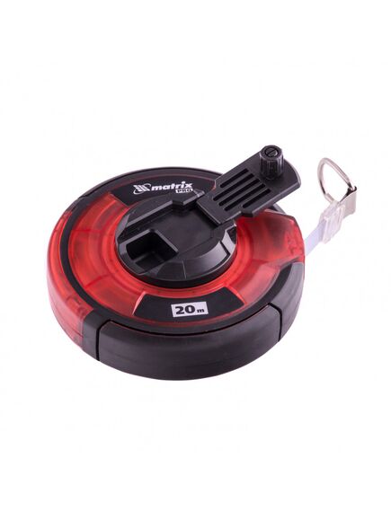 Рулетка геодезическая 20 м х 12,5 мм стальная лента закрытый корпус MATRIX 31280, фото , изображение 3 - Метэкс