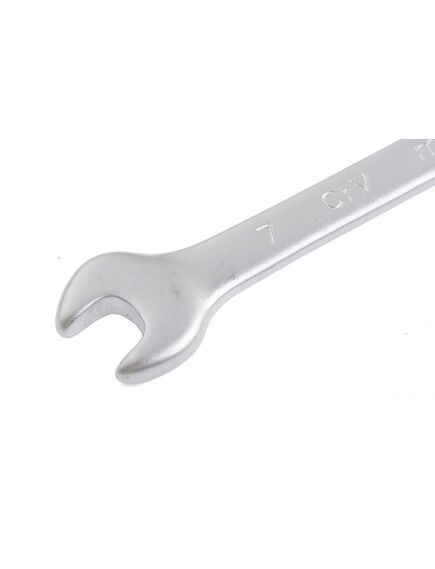 Ключ комбинированный 7 мм матовый хром MATRIX 15103, фото , изображение 2 - Метэкс
