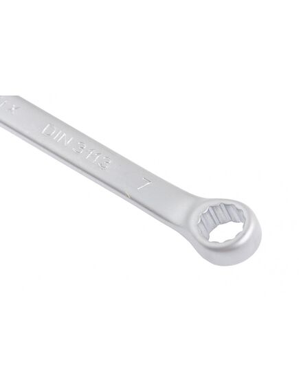 Ключ комбинированный 7 мм матовый хром MATRIX 15103, фото , изображение 3 - Метэкс