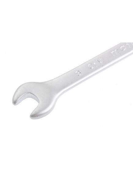 Ключ комбинированный 8 мм матовый хром MATRIX 15104, фото , изображение 2 - Метэкс