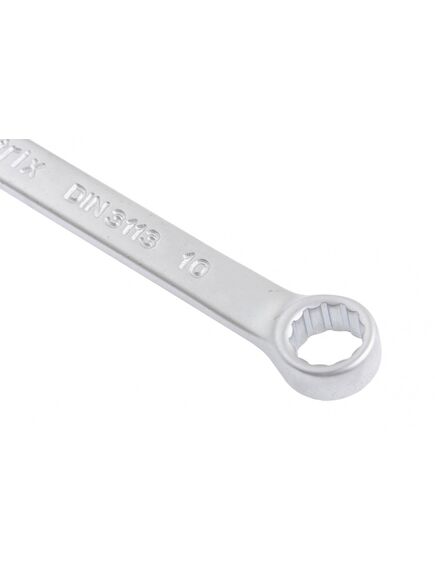 Ключ комбинированный 10 мм матовый хром MATRIX 15106, фото , изображение 3 - Метэкс