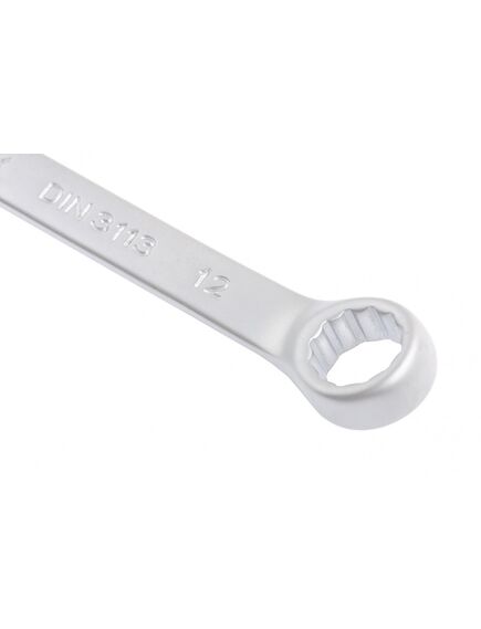 Ключ комбинированный 12 мм матовый хром MATRIX 15108, фото , изображение 3 - Метэкс